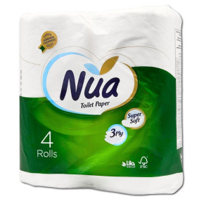 NUA TOILET PAPER 3 PLY X 4