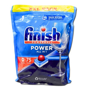 FINISH DISHWASHER TABS  POWERBALL ALL IN 1  x 75