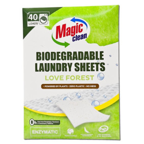 MAGIC CLEAN LAUNDRY SHEETS 40 LOVE FOREST