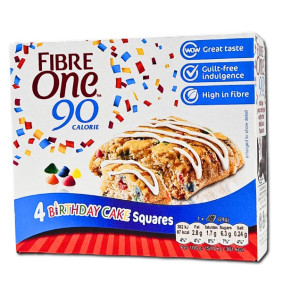 FIBRE ONE BIRTHDAY CAKE BROWNIE 24gr X 4