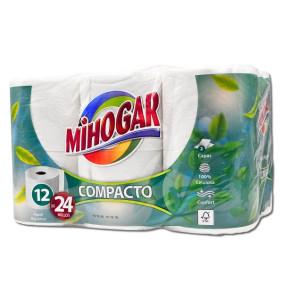 MIHOGAR TOILET PAPER COMPACT 2 PLY X 12 MIHOGAR TOILET PAPER COMPACT 2 PLY X 12