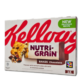 KELLOGG`S NUTRI GRAIN CEREAL BARS CHOCOLATE 45gr X 6 KELLOGG`S NUTRI GRAIN CEREAL BARS CHOCOLATE 45gr X 6