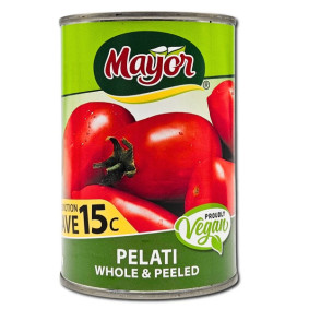 MAYOR PELATI WHOLE & PEELED 400gr SAVE 15c