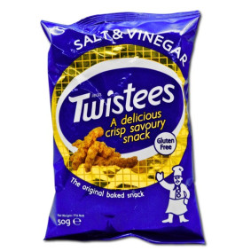 DLF TWISTEES SNACKS SALT & VINEGAR 50gr