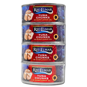 REGALE TUNA CHUNKS IN SUNFLOWER OIL VALUE PACK 4x160g