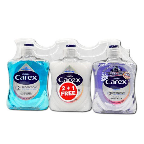 CAREX ANTIBACTERIAL  HANDWASH 250ml 2+1FREE