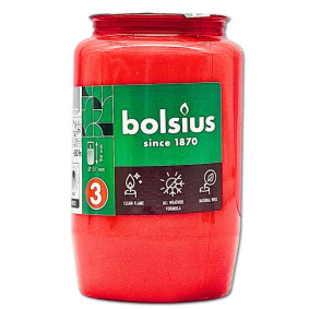 BOLSIUS 50HR OIL RED CANDLE BOLSIUS 50HR OIL RED CANDLE