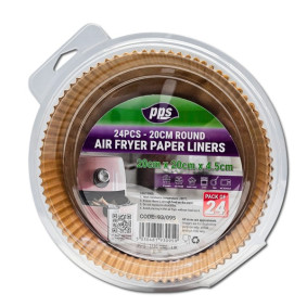 PPS AIR FRYER LINERS ROUND 20cm x 24