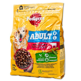 PEDIGREE DOG DRY FOOD ADULT BEEF 2.6kg