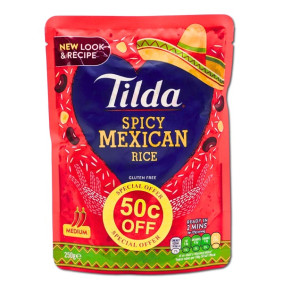 TILDA EXPRESS RICE SPICY MEXICAN 250gr50cOFF TILDA EXPRESS RICE SPICY MEXICAN 250gr50cOFF