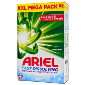 ARIEL LAUNDRY POWDER DETERGENT 65w3575gr