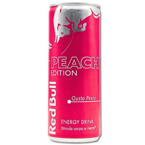 RED BULL ENERGY DRINK PEACH EDITION 250ml RED BULL ENERGY DRINK PEACH EDITION 250ml