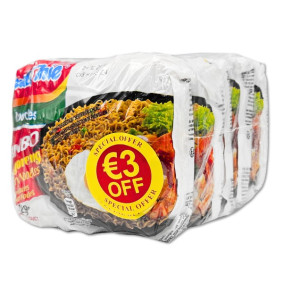 INDOMIE JUMBO NOODLES 129gr X 5 €3 OFF INDOMIE JUMBO NOODLES 129gr X 5 €3 OFF